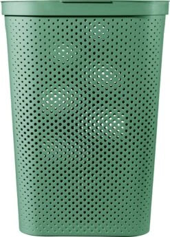 Curver Infinity Recycled Wasmand Met Deksel - 60L - 2 Stuks - Groen -Leifheit Store 859x1200 2