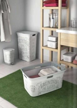 Kis Chic Deluxe Wasbox - 60L - 44x35x61cm - Gebroken Wit -Leifheit Store 860x1200 2