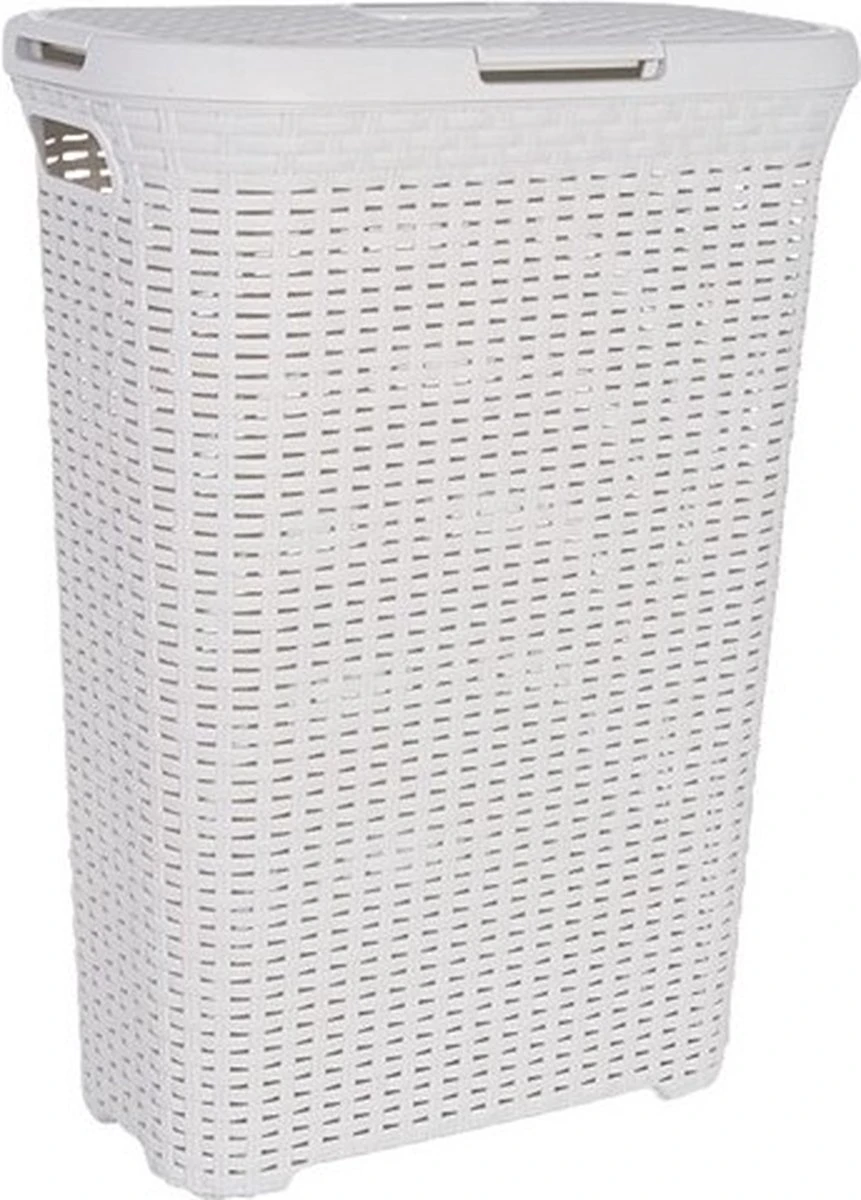 Curver Style Wasmand Met Deksel - 40 L - Vintage/Gebroken Wit 1 Curver Style Wasmand Met Deksel - 40 L - Vintage/Gebroken Wit