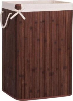 Springos Wasmand | Met Deksel | Opvouwbaar | 72 Liter | Met Uitneembare Waszak | Wasmand | Bruin -Leifheit Store 867x1200 1