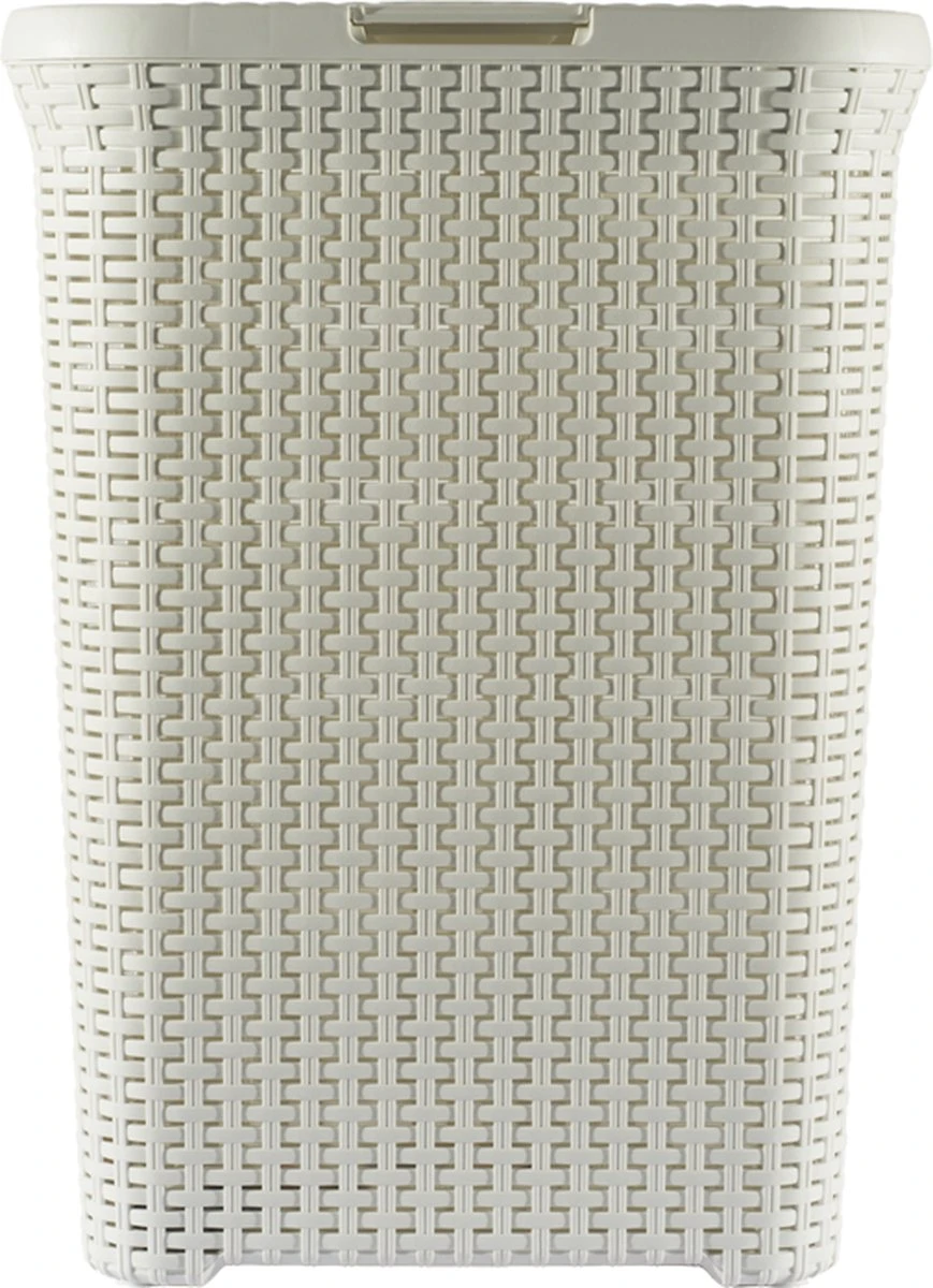 Curver Style Wasmand Met Deksel - 60L - Vintage Wit 4 Curver Style Wasmand Met Deksel - 60L - Vintage Wit - Afbeelding 4