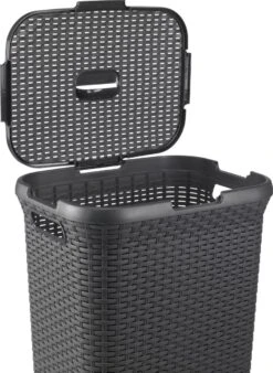 Curver Style Wasmand Met Deksel - 60L - Antraciet 15 Curver Style Wasmand Met Deksel - 60L - Antraciet -Leifheit Store 878x1200 4