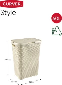 Curver Style Wasmand Met Deksel - 60L - Vintage Wit 24 Curver Style Wasmand Met Deksel - 60L - Vintage Wit -Leifheit Store 879x1200 1