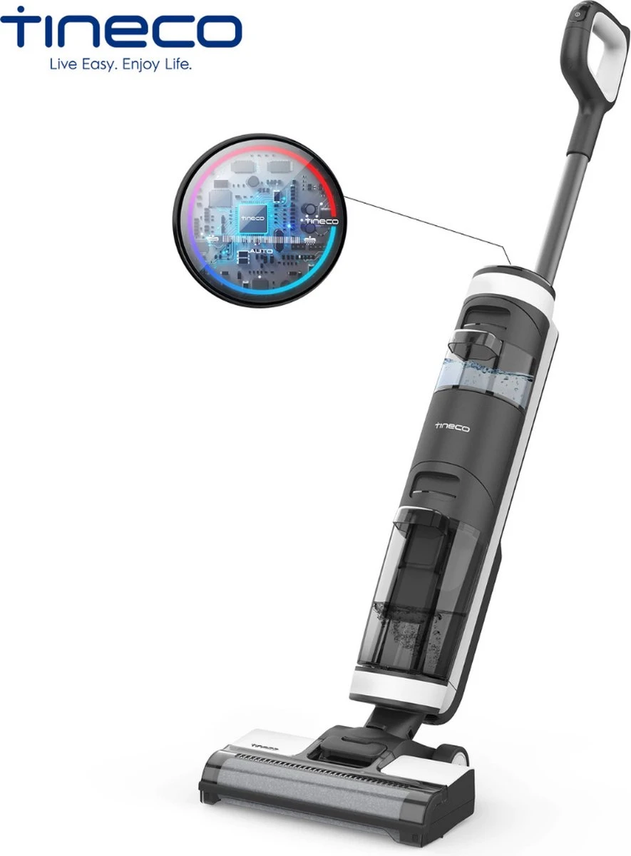Tineco® - Draadloze Stofzuiger - Zonder Zak - Wassen En Stofzuigen - Floor One S3 Breeze - 220W Vermogen - Sterke Zuigkracht - 3-In-1 Apparaat - 4000mAh Batterij 1 Tineco® - Draadloze Stofzuiger - Zonder Zak - Wassen En Stofzuigen - Floor One S3 Breeze - 220W Vermogen - Sterke Zuigkracht - 3-In-1 Apparaat - 4000mAh Batterij