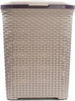 PrimeHome Wasmand Met Deksel – Wassorteerder - Wasbox - Wasmanden Met Deksel - 55 Liter – Kunststof - Roze -Leifheit Store 894x1200 4