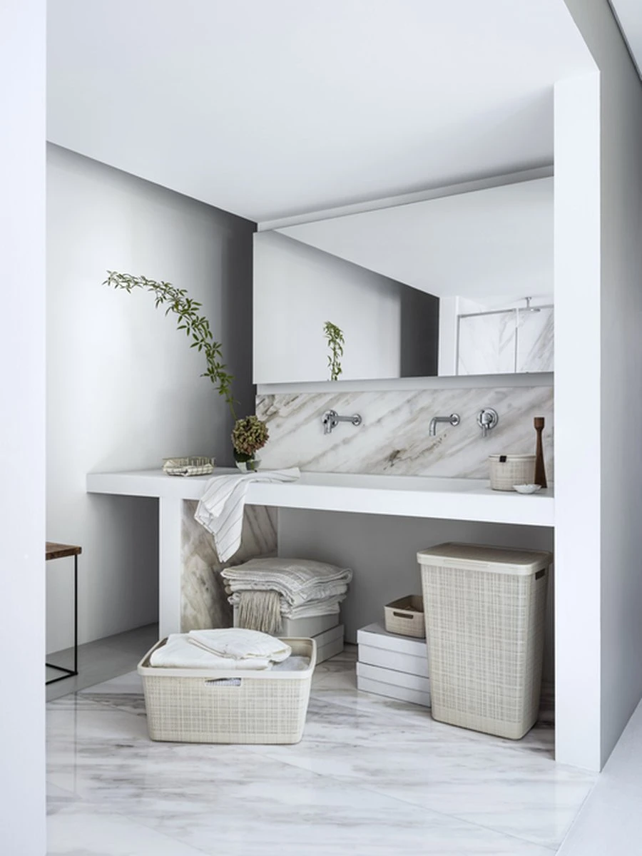 Curver Jute Wasmand - 46L - Gebroken Wit 3 Curver Jute Wasmand - 46L - Gebroken Wit - Afbeelding 3