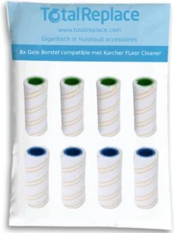 8x Roller Geel Compatible Met Karcher Floor Cleaner FC3 FC5 FC7 Cordless - Premium 20550060 2.055-006.0 Rollerset Vloerborstel Borstel Vervanging Onderdeel Set -Leifheit Store 902x1200 1