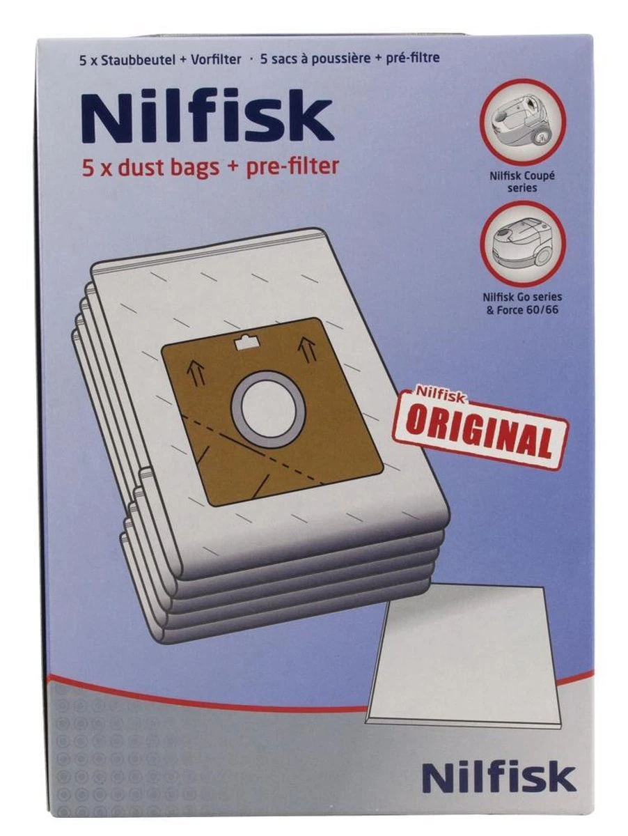 Nilfisk One Coupe Serie Synthetische Stofzakken 5 St 7 Nilfisk One Coupe Serie Synthetische Stofzakken 5 St - Afbeelding 7