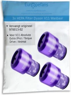3x HEPA Filter Compatible Met Dyson V11/V15 Stofzuiger Motor Wasbaar Absolute Pro Total Clean Torque Drive Animal Parquet SV14 970013-02 -Leifheit Store 902x1200 26