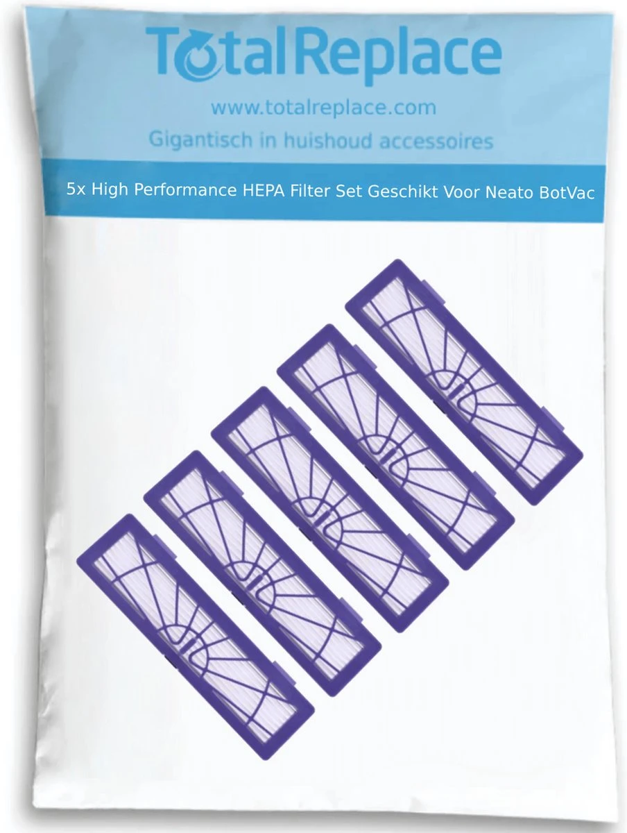 5x High Performance HEPA Filter Set Geschikt Voor Neato BotVac 70e 75 80 85 D75 D8 D85 D3 D3+ D5 Connected 8 5x High Performance HEPA Filter Set Geschikt Voor Neato BotVac 70e 75 80 85 D75 D8 D85 D3 D3+ D5 Connected - Afbeelding 8