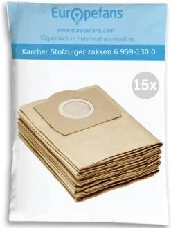 15x Karcher Stofzuigerzakken 6.959-130.0 Stofzakken Stofzuiger Zak Kärcher WD3 / MV 3 / A 22 / A 25 / A26 / SE 4001 -Leifheit Store 904x1200 6