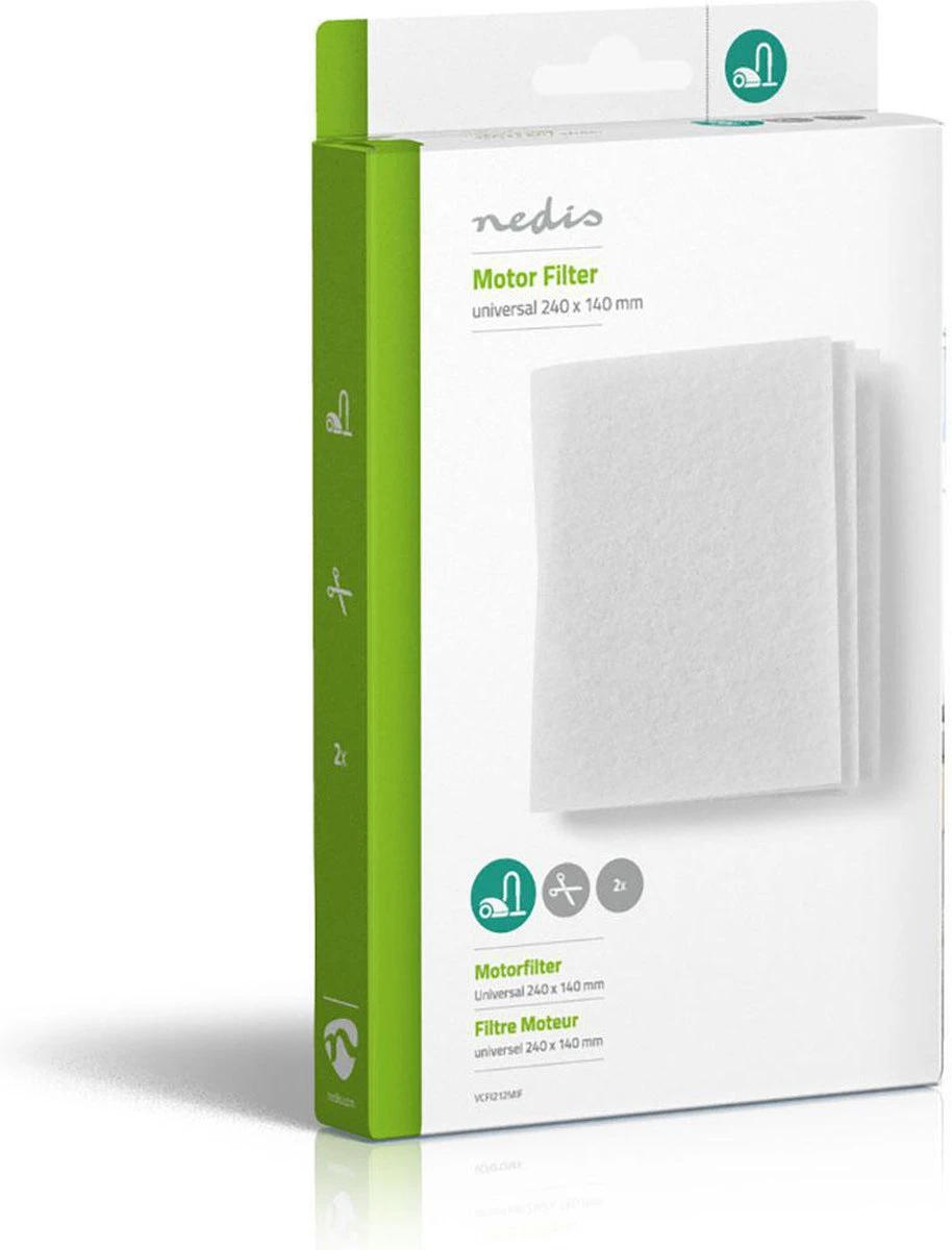 Nedis Motorfilter Voor Stofzuiger | Vervanging Voor: Universeel | Yleismallinen | Universeel Toepasbaar | Op Maat Te Knippen | 2 Stuks 4 Nedis Motorfilter Voor Stofzuiger | Vervanging Voor: Universeel | Yleismallinen | Universeel Toepasbaar | Op Maat Te Knippen | 2 Stuks - Afbeelding 4
