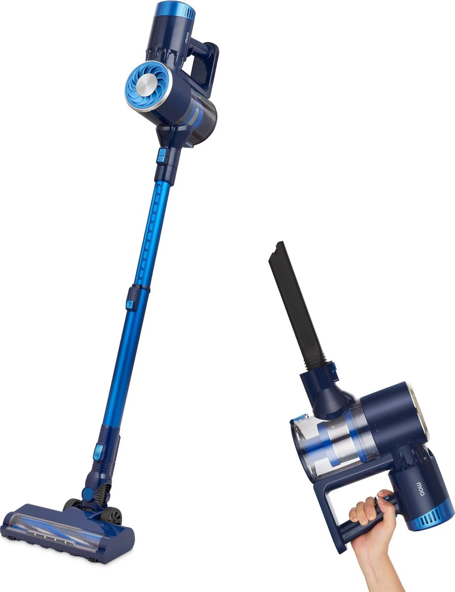 MOA Steelstofzuiger Ultra - 2-in-1 - Kruimeldief - Draadloos - 180 Watt - Zonder Zak - VC03DB 1 MOA Steelstofzuiger Ultra - 2-in-1 - Kruimeldief - Draadloos - 180 Watt - Zonder Zak - VC03DB