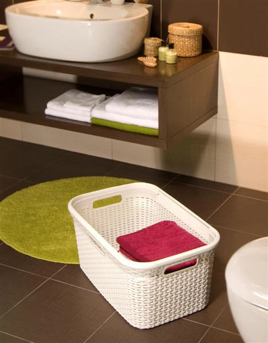 Curver Style Wasmand - 45L - Vintage Wit 2 Curver Style Wasmand - 45L - Vintage Wit - Afbeelding 2