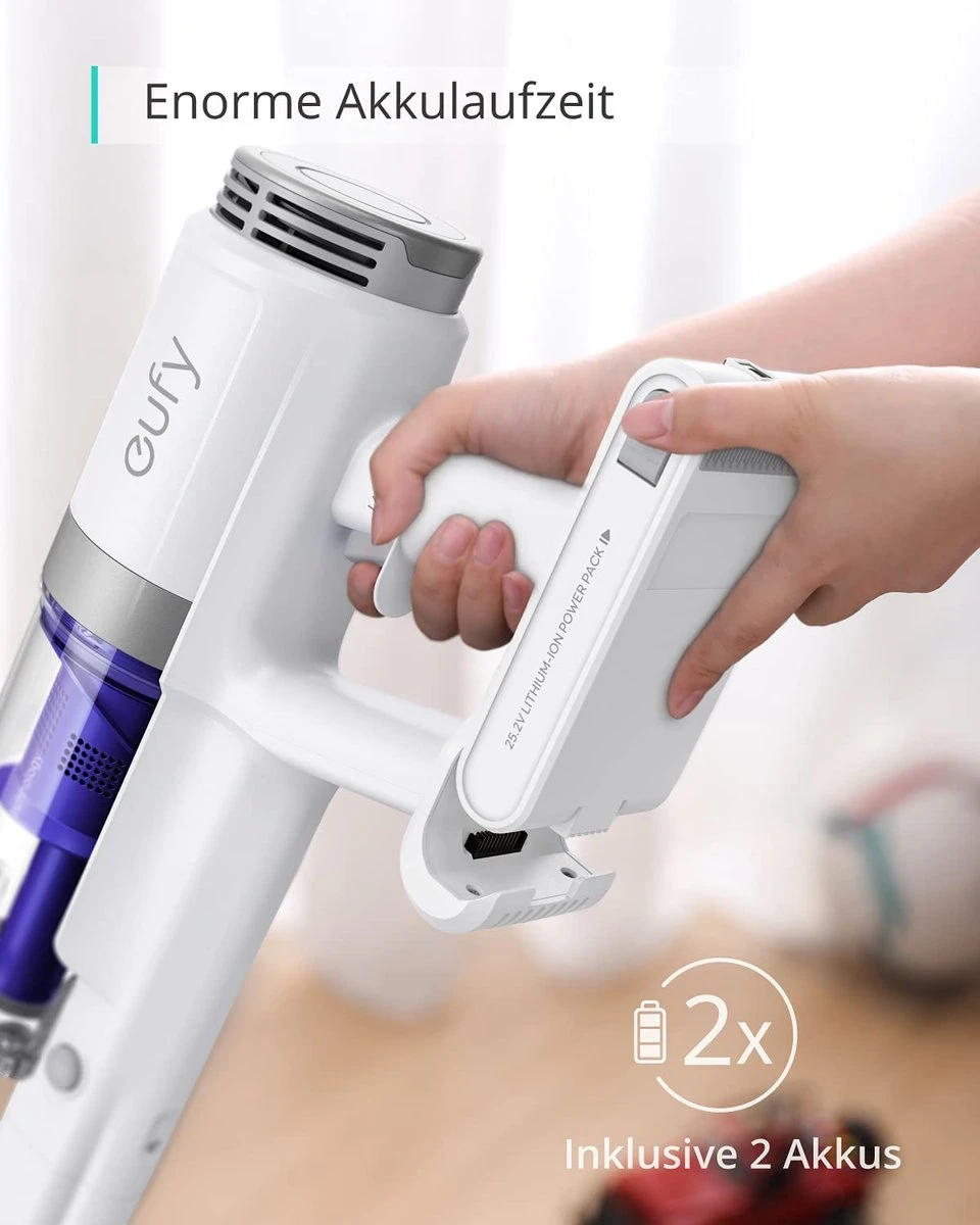 Eufy HomeVac S11 Infinity - Steelstofzuiger - Wit 4 Eufy HomeVac S11 Infinity - Steelstofzuiger - Wit - Afbeelding 4