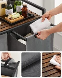 Merkloos Wasmand - Wasverzamelaar - 2 Vakken - Met Plank - Wassorteerbak - Metalen Frame, 2 Uitneembare Vakken Van Oxford Stof - Met Klittenbandsluiting - Vintage Bruin-Grijs 15 Merkloos Wasmand - Wasverzamelaar - 2 Vakken - Met Plank - Wassorteerbak - Metalen Frame, 2 Uitneembare Vakken Van Oxford Stof - Met Klittenbandsluiting - Vintage Bruin-Grijs -Leifheit Store 960x1200 7