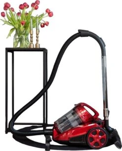 Herenthal - Stofzuiger Zonder Zak - Cyclonische Vaccuum - HEPA Filter - Compact En Licht - 1400W - 3 Liter - Kleur: Rood