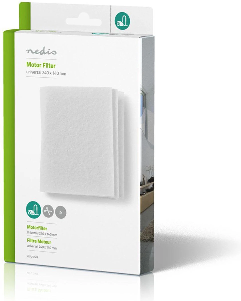 Nedis Motorfilter Voor Stofzuiger | Vervanging Voor: Universeel | Yleismallinen | Universeel Toepasbaar | Op Maat Te Knippen | 2 Stuks 3 Nedis Motorfilter Voor Stofzuiger | Vervanging Voor: Universeel | Yleismallinen | Universeel Toepasbaar | Op Maat Te Knippen | 2 Stuks - Afbeelding 3