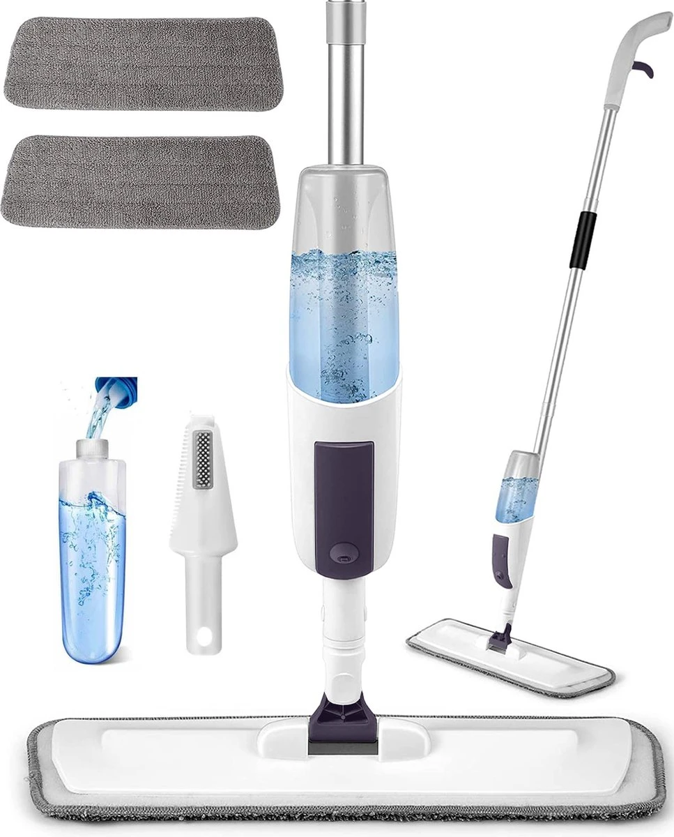 Spalax Dweil - Mop - Dweilsysteem - Vloerwisser Badkamer - Dweilset - Mopset - Vloermop 1 Spalax Dweil - Mop - Dweilsysteem - Vloerwisser Badkamer - Dweilset - Mopset - Vloermop