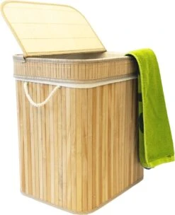 Casa Pura Bamboe Wasmand - Wassorteerder - Wasbox - Met Handvatten - 40 X 30 X 45 Cm -Leifheit Store 974x1200 1