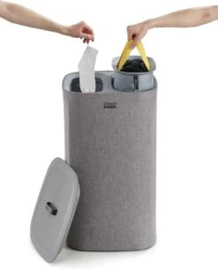 Tota Wasmand, 60 L, 2 Compartimenten, Grijs - Joseph Joseph -Leifheit Store 975x1200