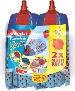 Vileda Vervanging SuperMocio 3 Action - Navulling Voor De Vileda SuperMocio - 2 Stuks -Leifheit Store 989x1200 1