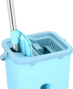 Alpina Platte Mop Met Emmer - Incl. 2 Microvezeldoeken - Voor Harde Vloeren - 360° Draaibaar -Leifheit Store 995x1200 1