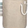 Sølmo I Wasmand Met Koordgreep 54L Voor Kinderen Of Badkamer, Wasmand Kinderkamer, Stoffen Canvas Wasbak, Mand Opbergen (Beige)